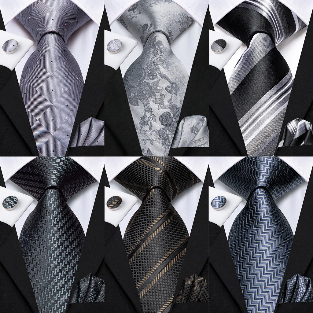 men's silk ties assortment, various patterns, how to tie men's tie