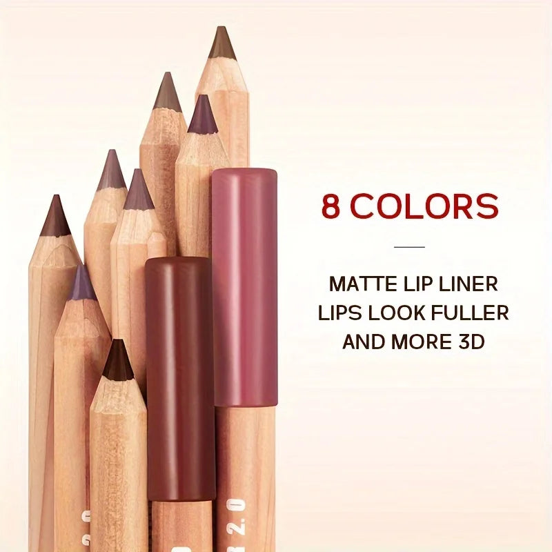 Huda Beauty lip contour stain in 8 colors for fuller matte lips