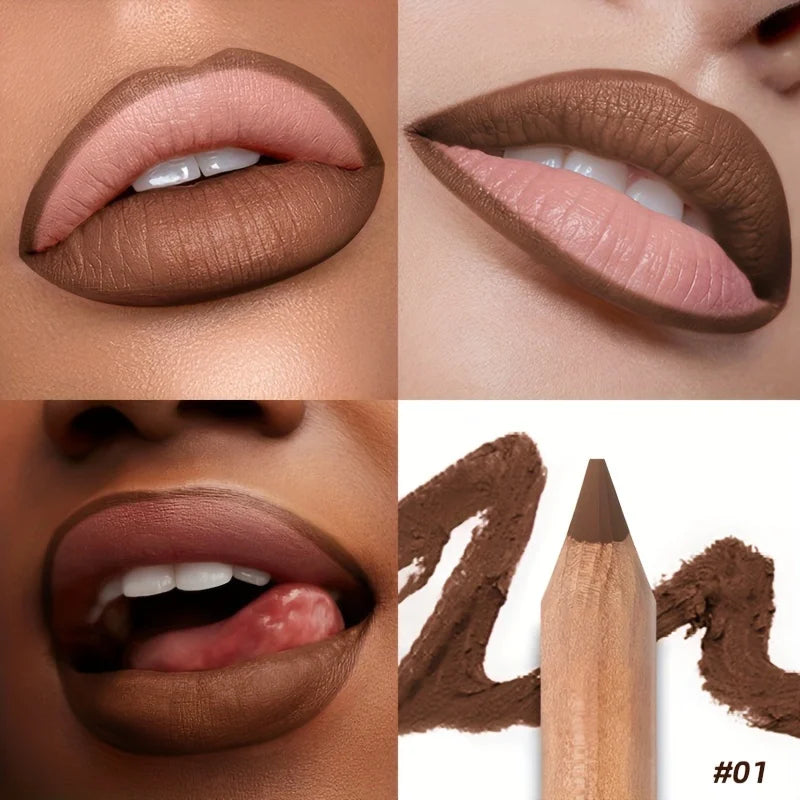Huda Beauty lip contour stain in brown tones for defined lips