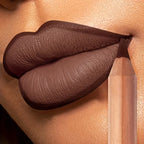 Huda Beauty Lip Contour Stain in rich brown shade for a defined look