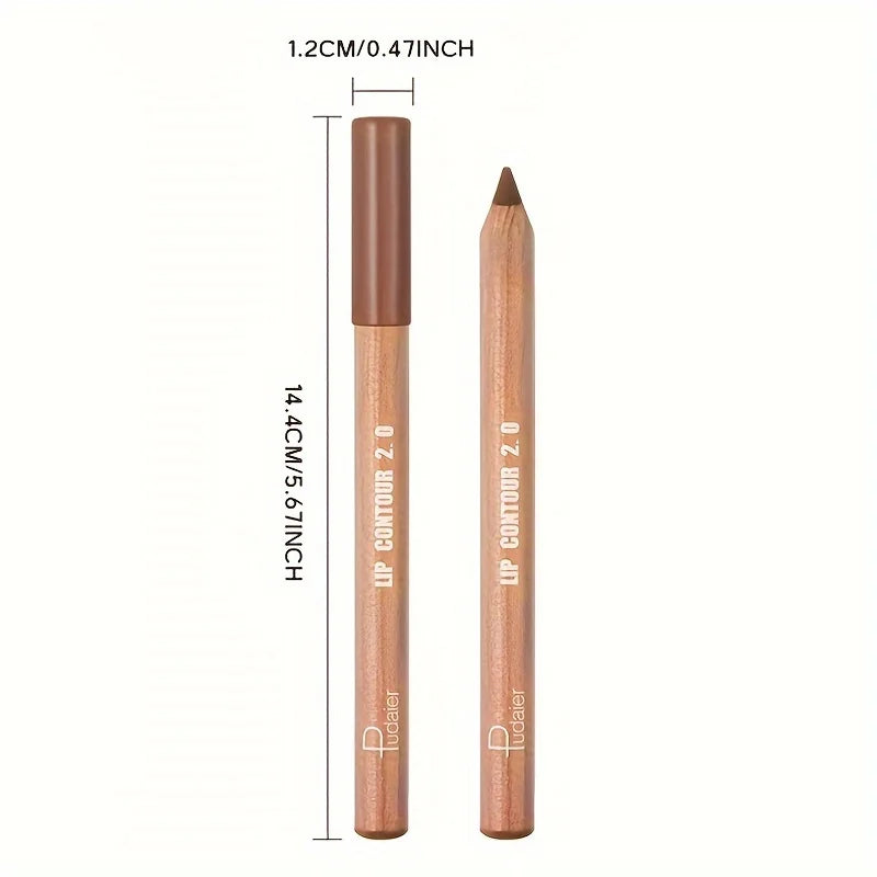 Huda Beauty Lip Contour Stain in warm brown, perfect for defining lips