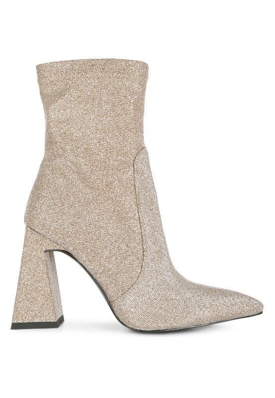 Women's Shoes - Boots Hustlers Shimmer Block Heeled Ankle Boots