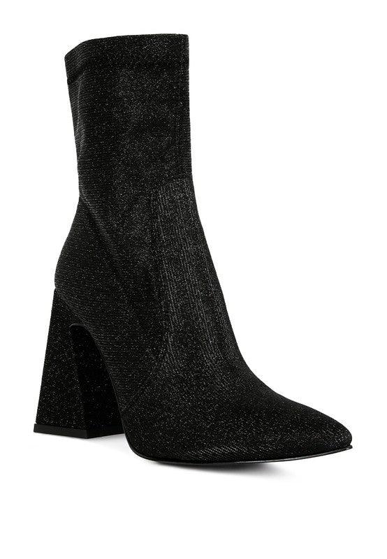 Women's Shoes - Boots Hustlers Shimmer Block Heeled Ankle Boots