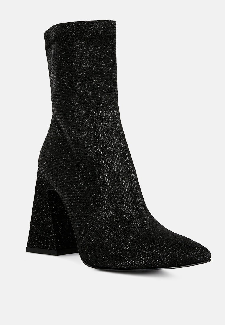 Bottines Hustlers Shimmer à talons blocs