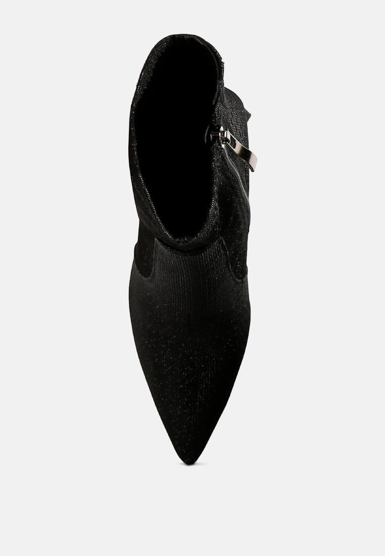 Bottines Hustlers Shimmer à talons blocs
