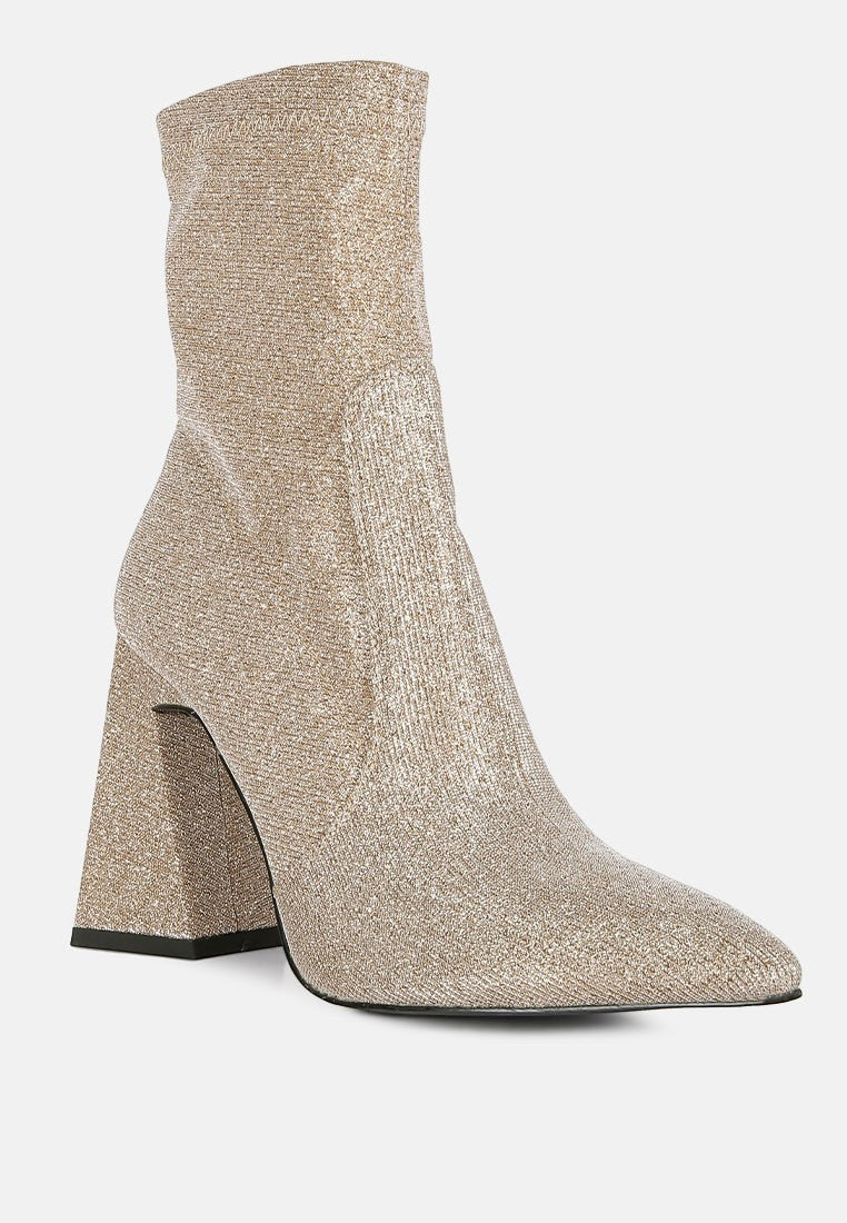 Bottines Hustlers Shimmer à talons blocs