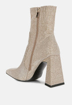 Bottines Hustlers Shimmer à talons blocs