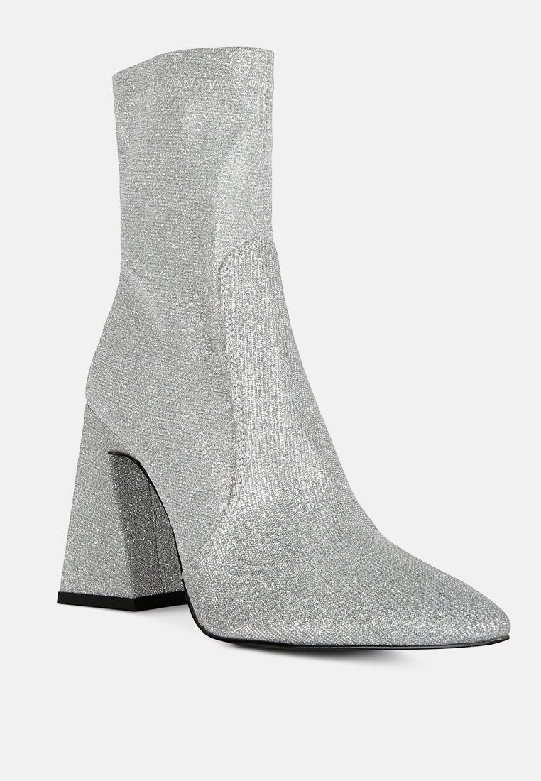Bottines Hustlers Shimmer à talons blocs