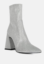 Bottines Hustlers Shimmer à talons blocs