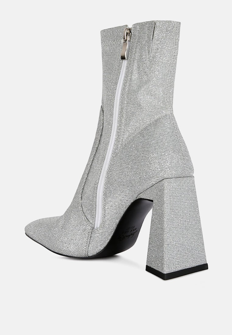 Bottines Hustlers Shimmer à talons blocs