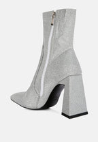 Bottines Hustlers Shimmer à talons blocs