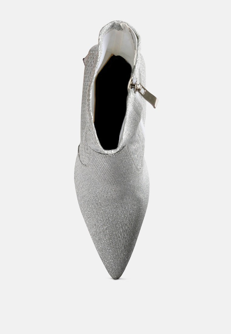 Bottines Hustlers Shimmer à talons blocs