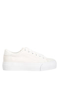 Hyra Solid Flatform Canvas Sneakers
