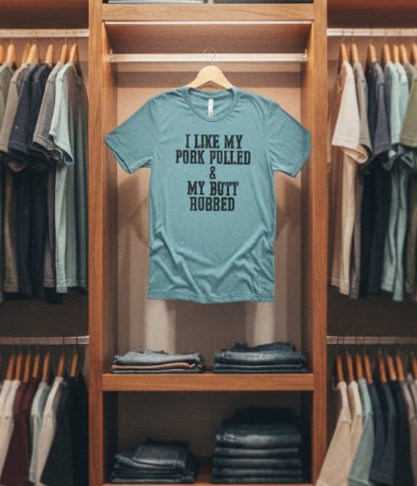 Funny Mens I like my pork pulled BBQ T-Shirt