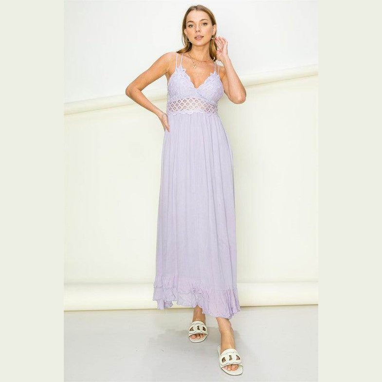 In Love Bustier Lace Maxi Dress - VacationGrabs