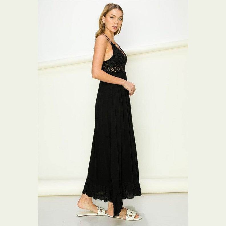 In Love Bustier Lace Maxi Dress - VacationGrabs