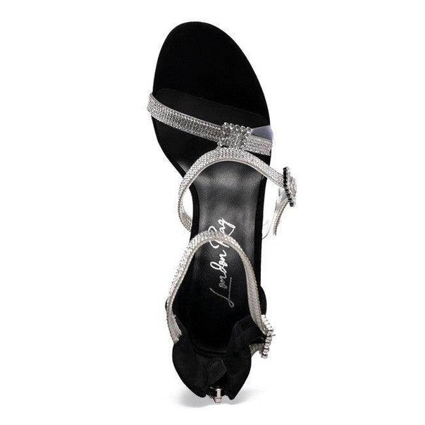 Ines Bling Strap High Heel Sandals - VacationGrabs