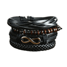 Men's Jewelry - Wristbands Infinity Stackable Punk Beaded Wristbands Bracelet Set