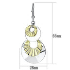 VacationsGrabs iron statement earrings for women with layered metal design and a shiny finish
