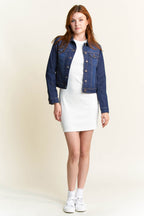 Shop ENJEAN women's denim jacket, classic blue for casual outings
