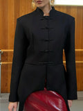 Black women's puffer jacket for stylish outdoor wear