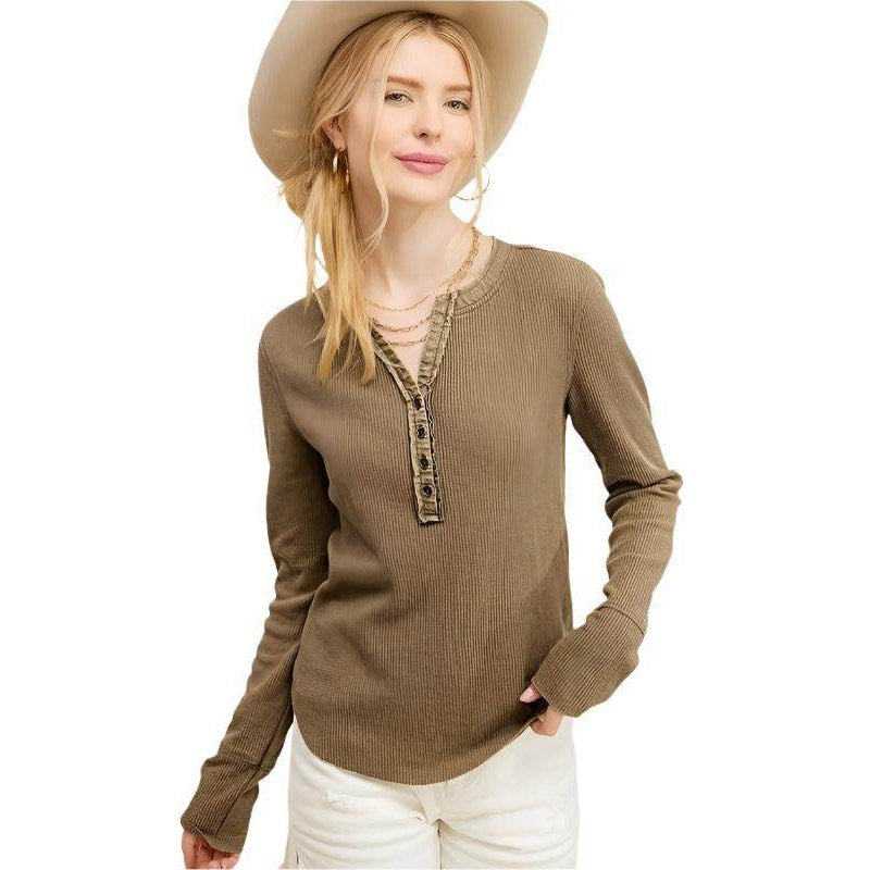 Relaxed-fit Button-front Jaynie Top - VacationGrabs