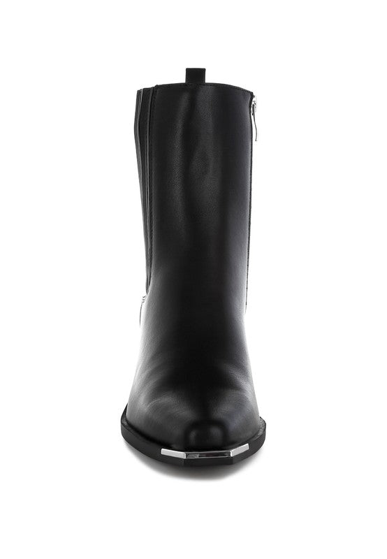Rag Company Jeffers ankle boots stylish travel in black with a sleek design and side zipper for easy wear