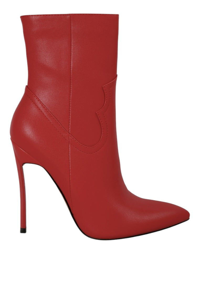 Jenner High Heel Cowboy Ankle Boots