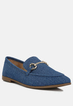 Jiro Horsebit Detail Flat Loafers