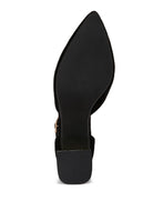 Bottom view of Rag Company women's metallic block heel sandals showing black sole and heel