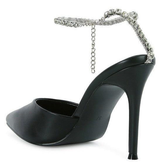 Women's Shoes - Heels Joyce High Heeled Rhinestone Mule Sandals
