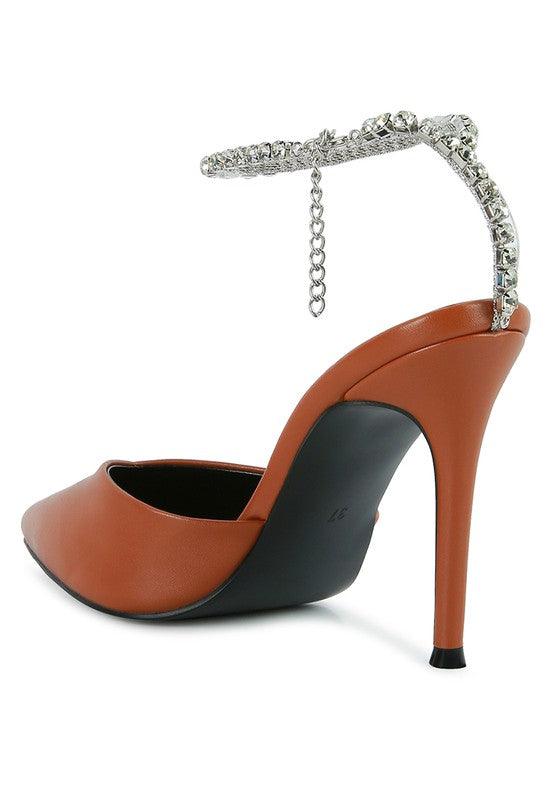 Women's Shoes - Heels Joyce High Heeled Rhinestone Mule Sandals