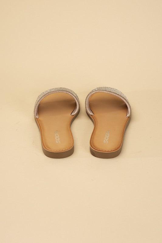 Women's Shoes - Flats Justice-S Rhinestone Slides