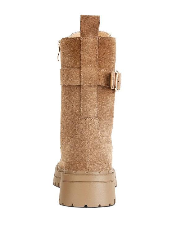Women's Shoes - Boots Kasper Suede Chunky Lug Boots