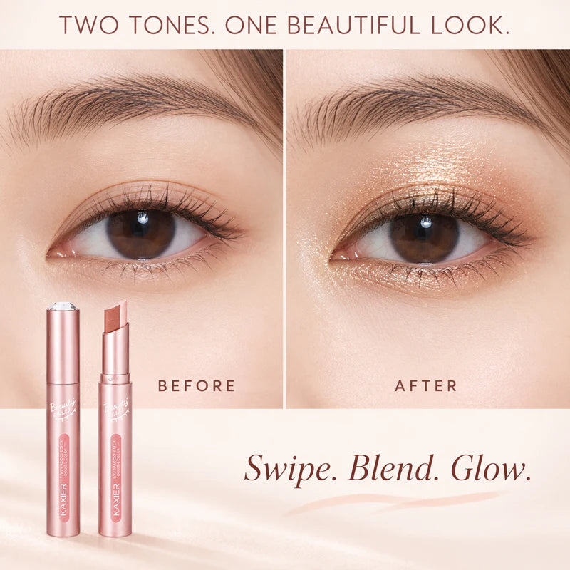 KAXIER two-tone creamy shimmer eyeshadow stick (photo 3 of 10)