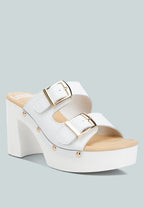 Kenna Dual Buckle Strap Sandals