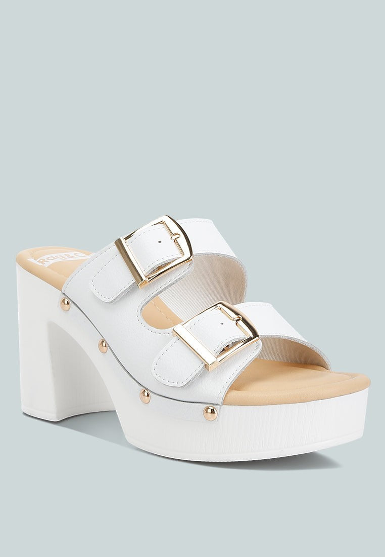 Kenna Dual Buckle Strap Sandals