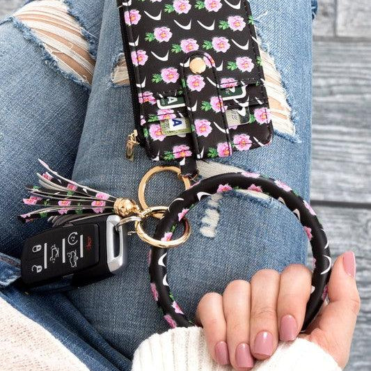 Wallets, Handbags & Accessories Key Ring Wallet Bracelet Id Zip Up