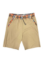 Checkered Detail Shorts – Cotton Blend