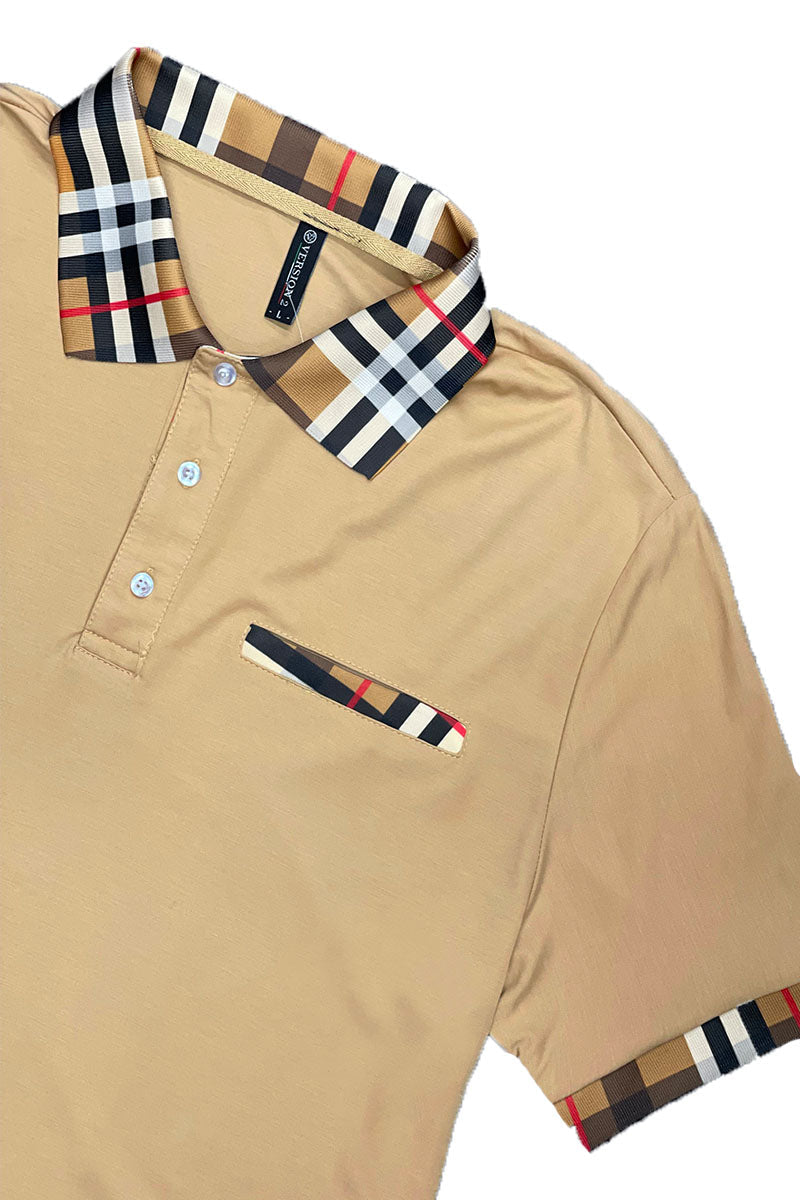 Checkered Polo Short Set | Vacation-Ready Two-Piece