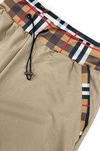 Checkered Detail Shorts – Cotton Blend