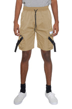Men's Tactical Cargo Shorts with Straps & Buckle