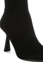 Kintley heeled ankle boots in black with a sleek design and stylish high heel