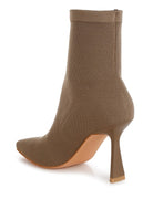 Kintley heeled ankle boots in taupe with a sleek design and pointed toe for stylish outfits