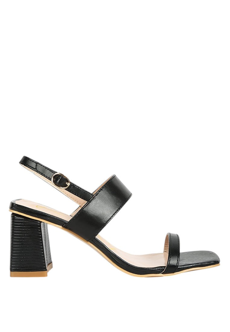 Sandalias Kirk con tacón de bloque y elásticos laterales