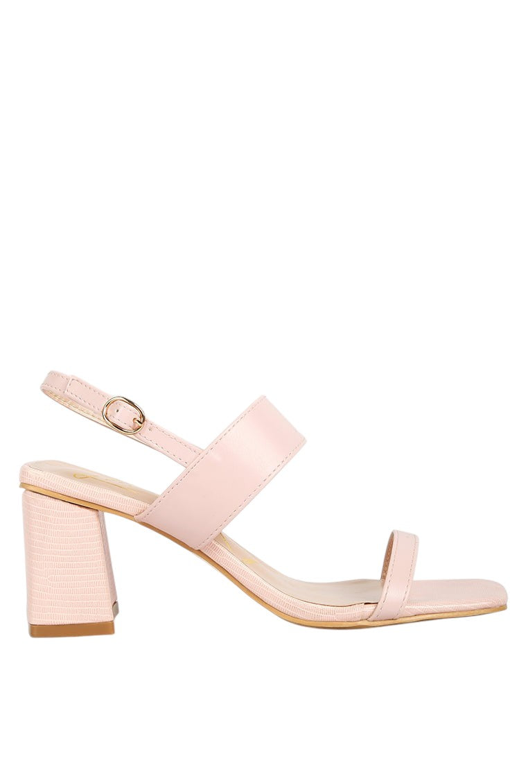 Sandalias Kirk con tacón de bloque y elásticos laterales