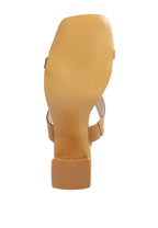 Kirk Elasticated Gussets Block Heel Sandals