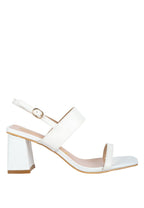 Kirk Elasticated Gussets Block Heel Sandals