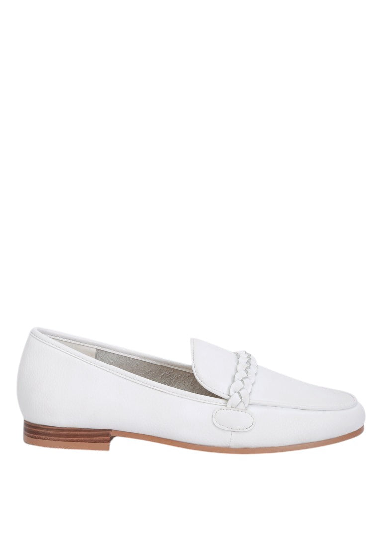 Kita Braided Strap Detail Loafers