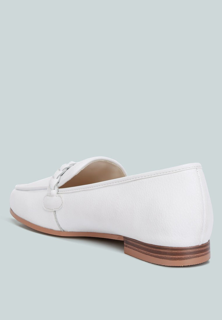 Kita Braided Strap Detail Loafers